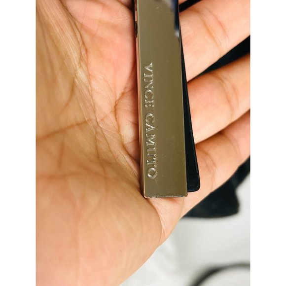 Vince Camuto Leila Perforated Leather Shopper Tote Bag Black 18.5” x 12.5” EUC - Picture 12 of 12